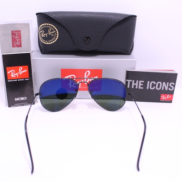 ๐ LAST ONE ๐ RAY-BAN 3025 002/58 POLARIZED BLACK - Picture 4 of 8
